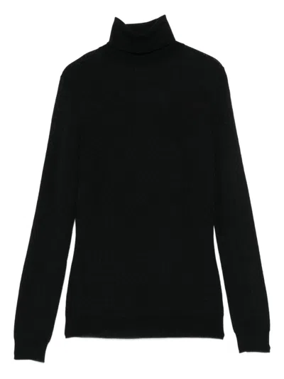 ELISABETTA FRANCHI ELISABETTA FRANCHI WOOL BLEND TURTLE-NECK SWEATER