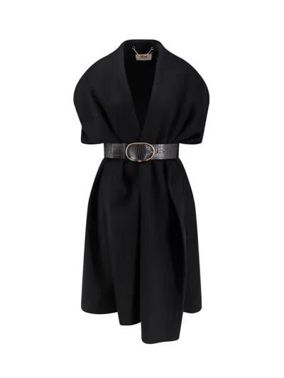 ELISABETTA FRANCHI WOOL CAPE