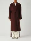 Elisabetta Franchi Coat Made Of Wool Blend Fabric In Brown