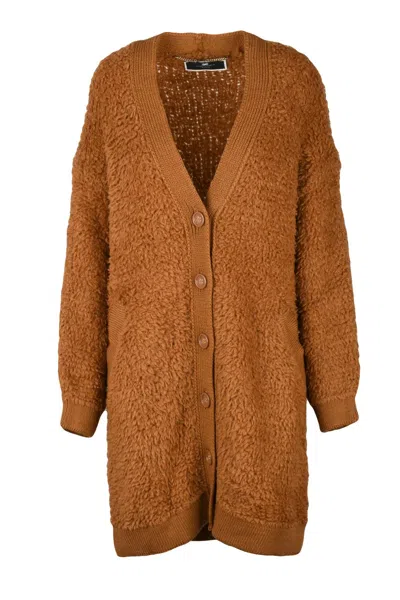 Elisabetta Franchi Wool Coat - Brown