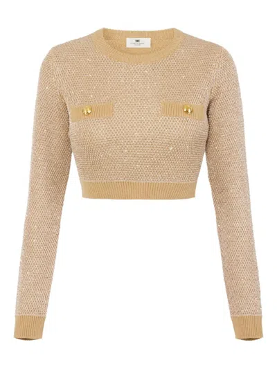 ELISABETTA FRANCHI ELISABETTA FRANCHI WOOL CREWNECK SWEATER