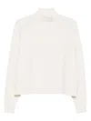 Elisabetta Franchi Wool Crewneck Sweater In White