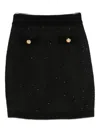 Elisabetta Franchi Button-embellishment Skirt In Black