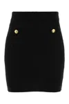 Elisabetta Franchi Gonna In Maglia Con Paillettes Nera In Black