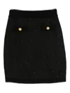 Elisabetta Franchi Wool Knitted Skirt In Black