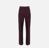 Elisabetta Franchi High-waisted Tailored Trousers In Red