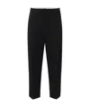 Elisabetta Franchi Wool Pleated Casual Pants In Black
