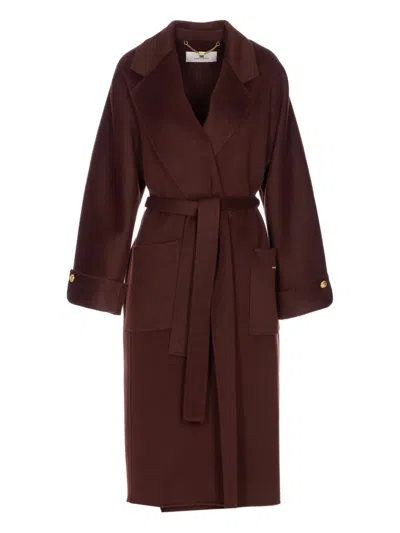 ELISABETTA FRANCHI WOOL TRENCH COAT
