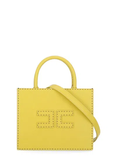 Elisabetta Franchi Yellow Bag With Logo