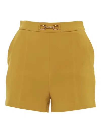 Elisabetta Franchi Yellow Shorts