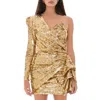 Elisabetta Franchi Glistening Gold Sequin Evening Dress