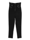 Elisabetta Franchi Zip-fastening Trim-detail Trousers In Black
