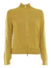 Elisabetta Franchi Tricot Yellow Sweater With Logo