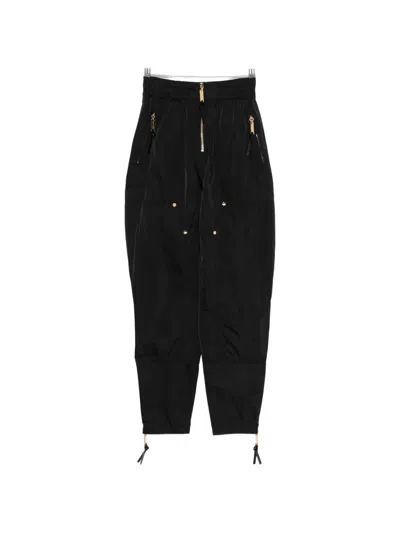 Elisabetta Franchi Zip-pocket Trousers In Black