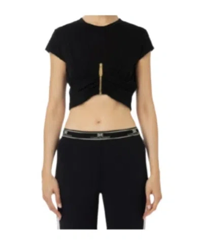 Elisabetta Franchi Zip Short In Black