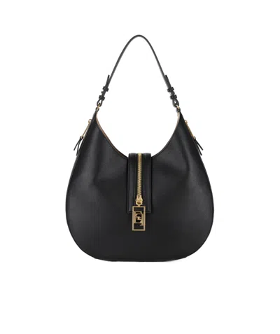 Elisabetta Franchi Borsa Hobo Grande In Materiale Effetto Pelle Con Zip In 110