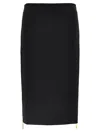 Elisabetta Franchi Zip Skirt In Black