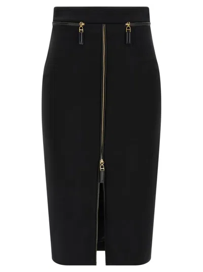ELISABETTA FRANCHI ZIP SKIRT