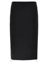 Elisabetta Franchi Zip Skirt In Black