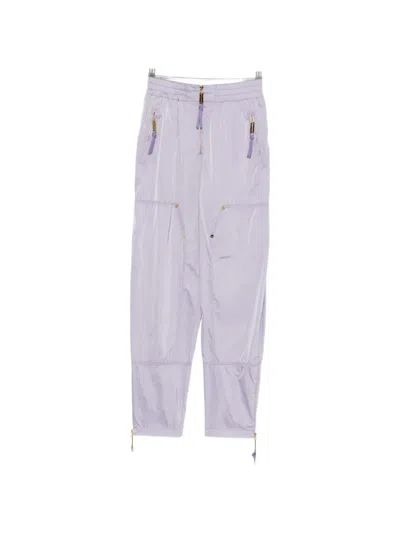Elisabetta Franchi Zip Trousers In Purple