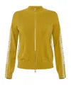 Elisabetta Franchi Tricot Yellow Sweater With Logo In Yellow
