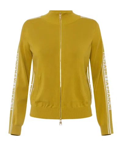 ELISABETTA FRANCHI ELISABETTA FRANCHI ZIP-UP HIGH NECK CARDIGAN