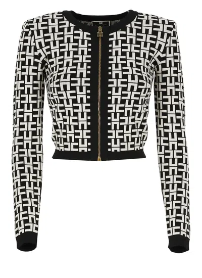 ELISABETTA FRANCHI ZIPPED CARDIGAN