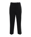 Elisabetta Franchi Cropped Tailored Pants In Black
