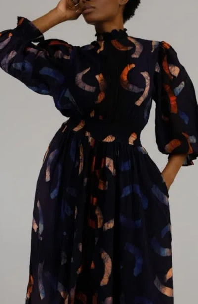 Elisamama Abike Dress In Blue