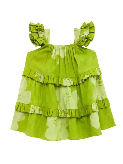 Elisamama Baby Girl's, Little Girl's & Girl's Ajike Cotton Dress In Green