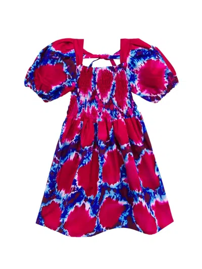 Elisamama Baby Girl's, Little Girl's & Girl's Fifi Dress In Red Blue