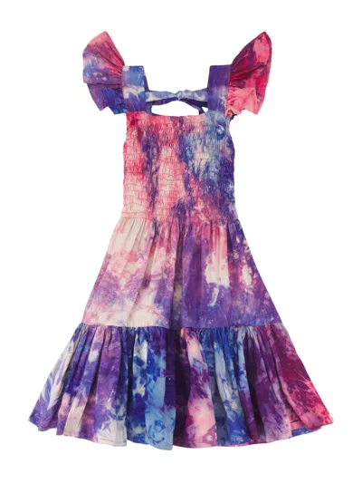 Elisamama Baby Girl's, Little Girl's & Girl's Siji Tie-dye Smocked Dress In Multi