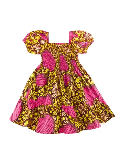 Elisamama Baby's, Little Girl's & Girl's Anu Abstract Cotton Dress In Pink