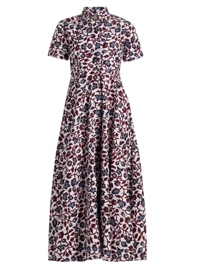 Elisamama Women's Feyi Cotton Midi-shirtdress In Black