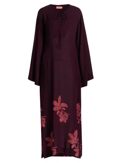 Elisamama Women's Naj Maxi Dress In Burgundy