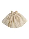Elise Puff Paperbag-waist Miniskirt In Neutral