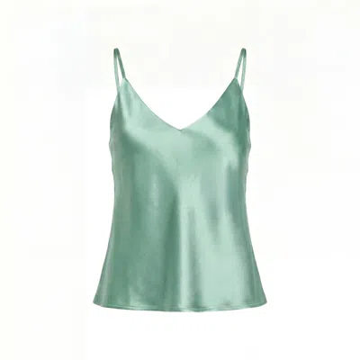 Elise Seren Women's Tropicana Green - Silk Cami Top