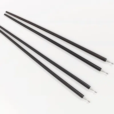 Eliská Black / Silver Ebony & Sterling Silver Chopsticks