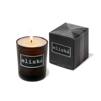 Eliská Black / White  Signature Scented Candle - Havane In Brown