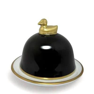 Eliská Butter Dish With Canard - Black