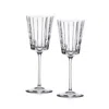 Eliská Pair Of Crystal Wine Goblets In Transparent