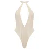 Elissa Poppy Women's Latex Body - White In White