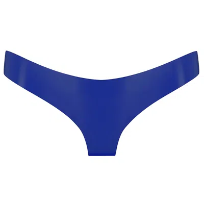 Elissa Poppy Women's Latex Brief - Blue