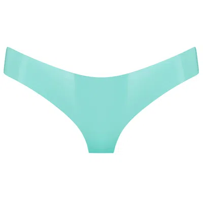 Elissa Poppy Women's Latex Brief - Jade Green