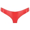 Elissa Poppy Women's Latex Brief - Red In Red