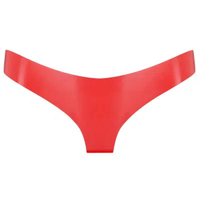 Elissa Poppy Women's Latex Brief - Red
