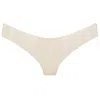 Elissa Poppy Women's Latex Brief - White In White