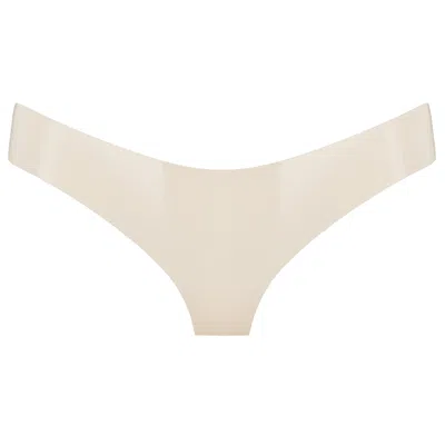 Elissa Poppy Women's Latex Brief - White