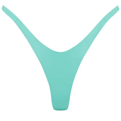 Elissa Poppy Women's Latex G-string - Jade Green