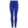 Elissa Poppy Women's Latex Leggings - Blue In Blue